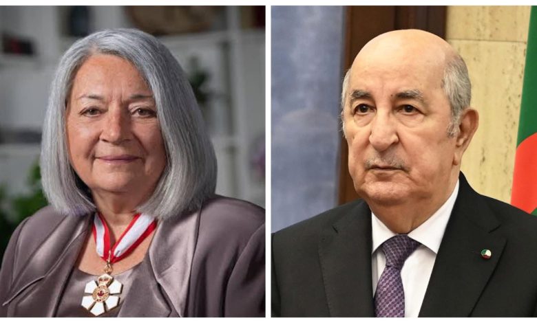 perspective coopération Algérie Canada le président algérien Abdelmadjid Tebboune et la gouverneure générale du Canada Mary Simon