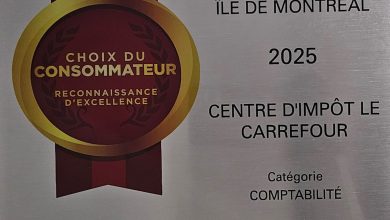 Le Centre d’Impôt Le Carrefour a décroché le prestigieux « Prix Choix du Consommateur 2025 » pour le Grand Montréal.