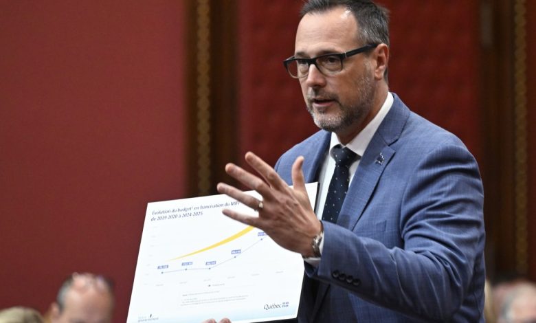 Le ministre de l'immigration Jean-François Roberge